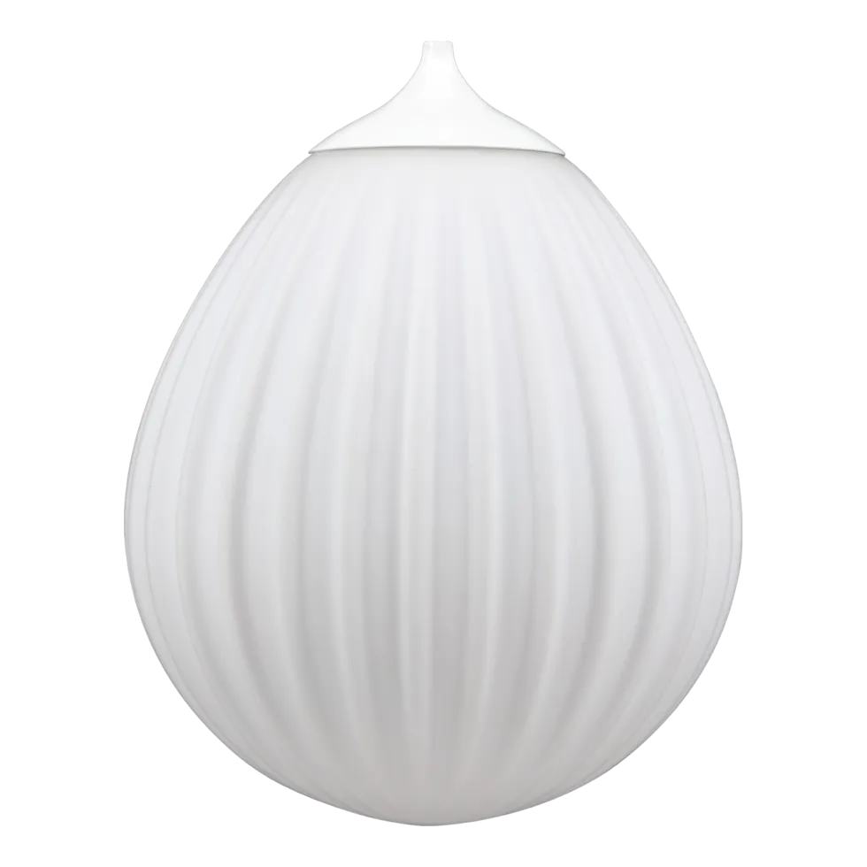 Abat-jour blanc en verre Opale et accroche en blanc Around the World - UMAGE