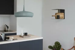 Abat-jour bleu ardoise 43 cm Clava Dine - UMAGE