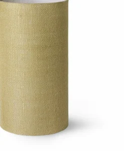 Abat-jour cylindrique en jute vert jade - HKliving