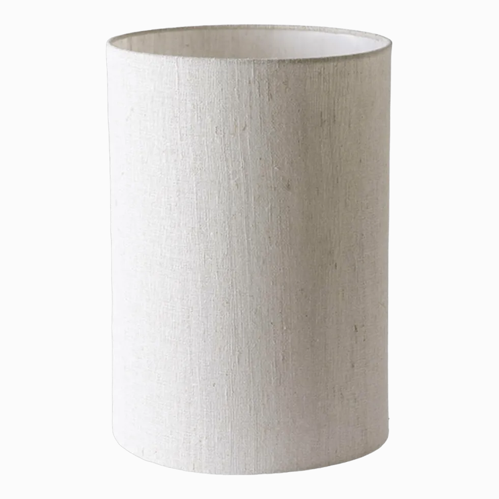 Abat-jour cylindrique en lin naturel M - HKliving