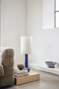 Abat-jour cylindrique en lin naturel (30X30cm) - HKLIVING