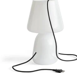 Abat-jour de lampe de table en verre opale blanc Apollo - Hay