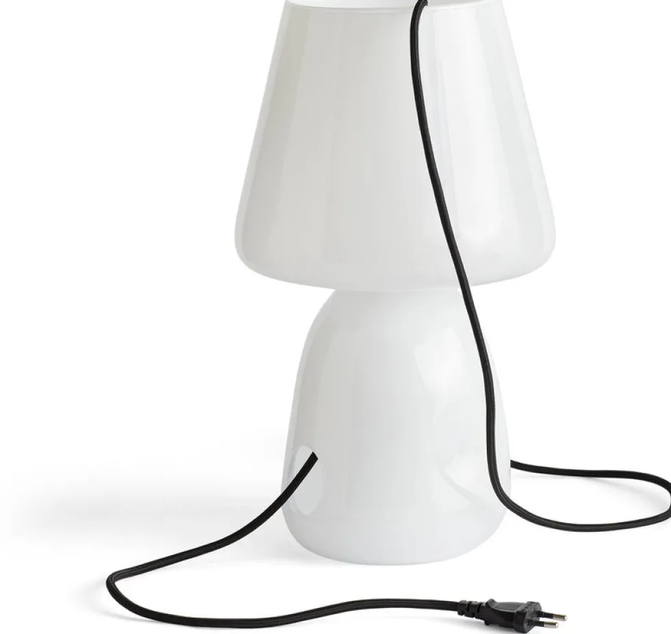 Abat-jour de lampe de table en verre opale blanc Apollo - Hay