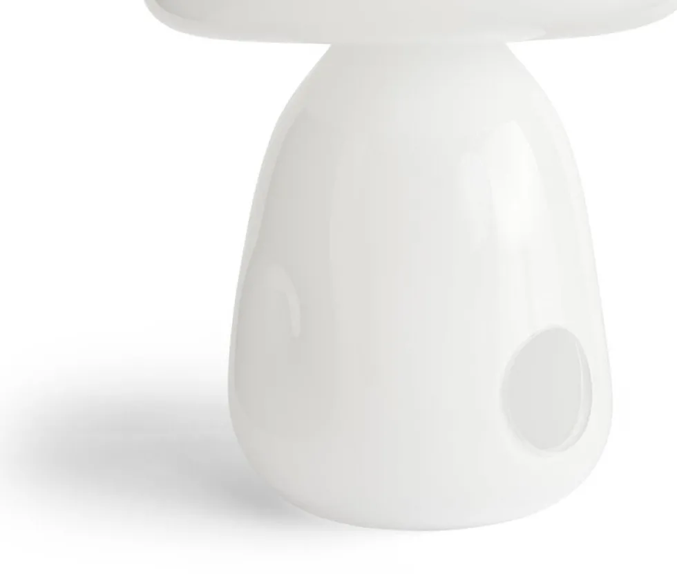 Abat-jour de lampe de table en verre opale blanc Apollo - Hay