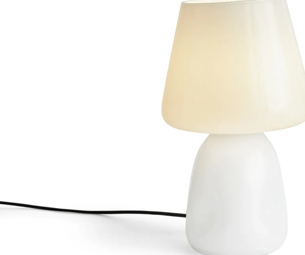 Abat-jour de lampe de table en verre opale blanc Apollo - Hay