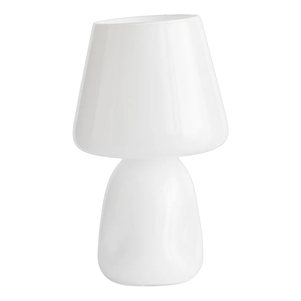 Abat-jour de lampe de table en verre opale blanc Apollo - Hay