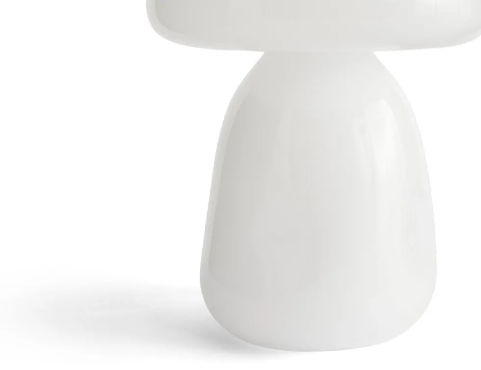 Abat-jour de lampe de table en verre opale blanc Apollo - Hay