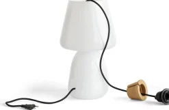 Abat-jour de lampe de table en verre opale blanc Apollo - Hay