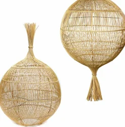 Abat-jour de sol en rotin Wonton - Bazar Bizar