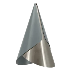 Abat-jour en aluminium argenté et ardoise Cornet - Umage
