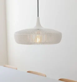 Abat-jour en chêne blanc Clava Dine 43 cm - UMAGE