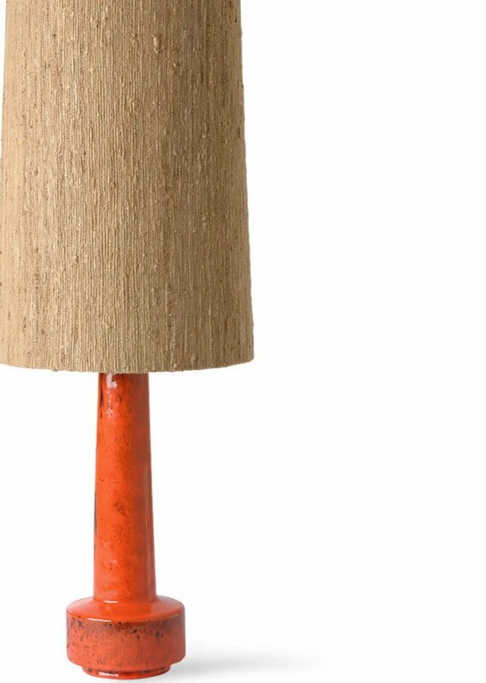 Abat-jour en fibre de soie marron ø32cm - HKliving
