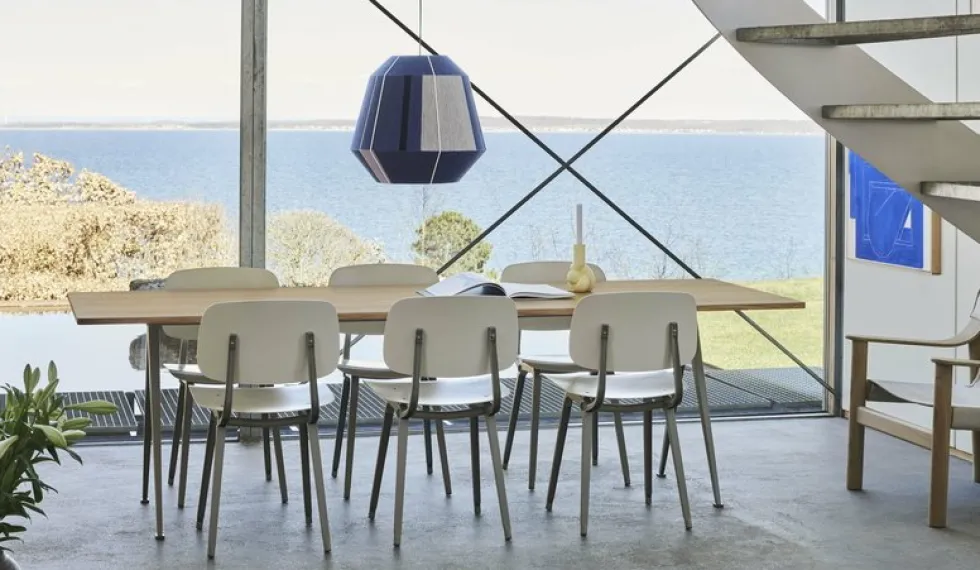 Abat-jour en laine bleue Bonbon 500 - Hay
