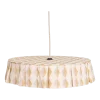 Abat-jour en lin pour suspension arlequin moutarde et lilas 50cm Vibes - Nobodinoz