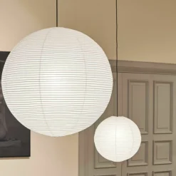 Abat-jour en papier de riz blanc 50 cm Classic - Hay