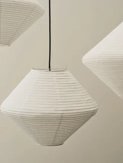 Abat-jour en papier de riz blanc 50cm Diamant - HAY