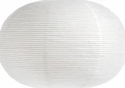 Abat-jour en papier de riz blanc Ellips Classic - Hay