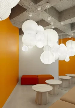 Abat-jour en papier Puff Bubble blanc - Normann Copenhagen