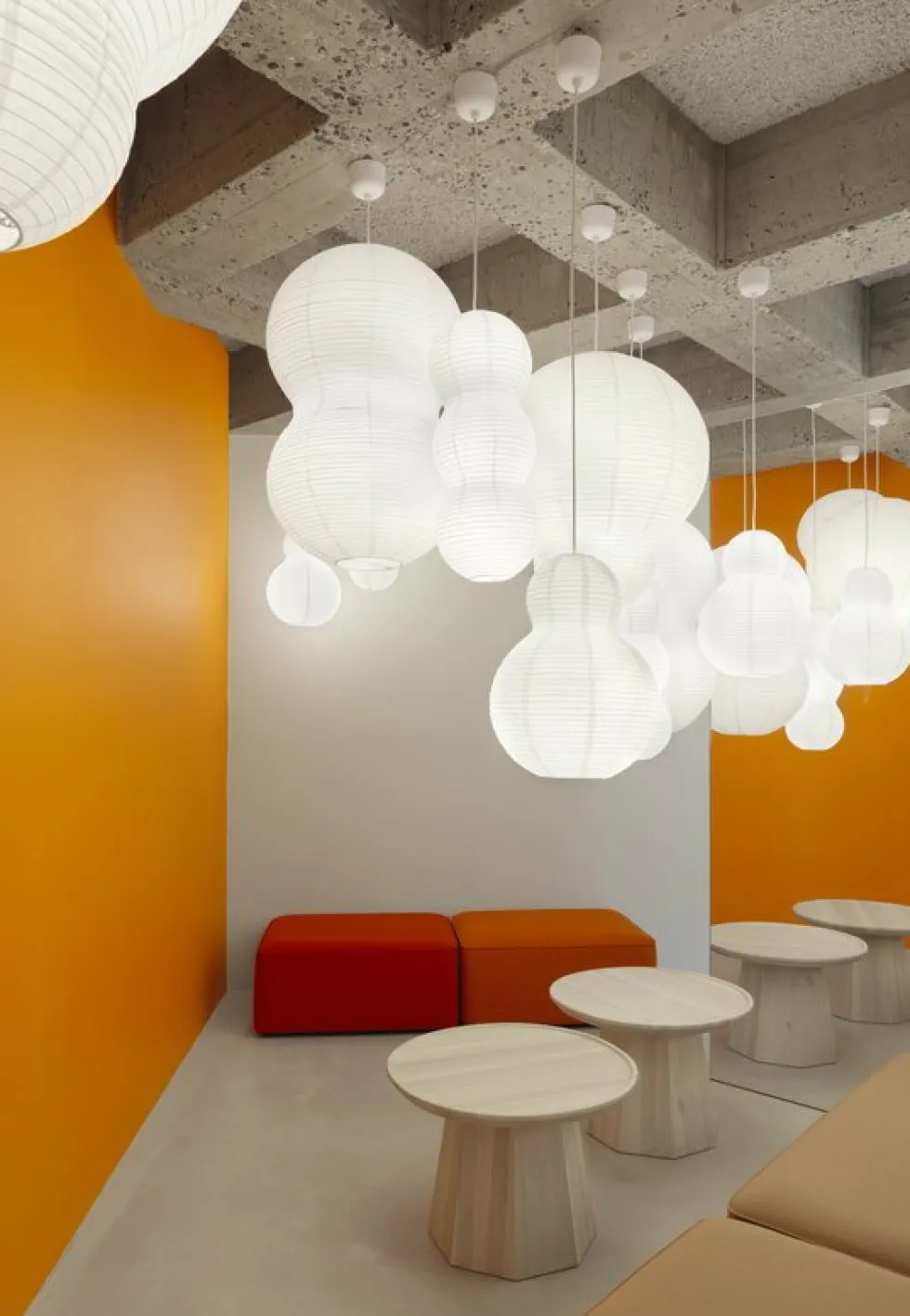 Abat-jour en papier Puff Bubble blanc - Normann Copenhagen