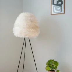 Abat-jour en plumes blanches 40 cm Eos Evia - UMAGE