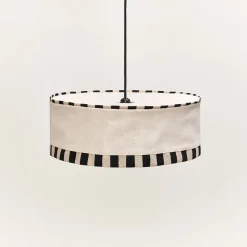 Abat-jour pour suspension en coton bio beige naturel 50 cm Paul - Nobodinoz