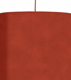 Abat-jour rouille en velours de polyester 35 x 30 cm Rosyta - Ebb & Flow