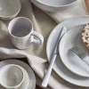 Addison Bowl White Stoneware - Bloomingville