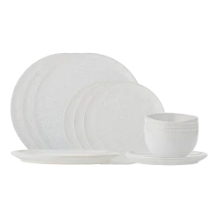 Addison Ensemble De Vaiselle Blanc Grès - Bloomingville