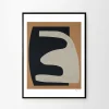 Affiche Berit Mogensen Lopez Beige on Black 30 x 40 cm - The Poster Club