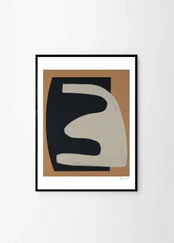 Affiche Berit Mogensen Lopez Beige on Black 30 x 40 cm - The Poster Club