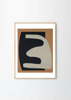 Affiche Berit Mogensen Lopez Beige on Black 30 x 40 cm - The Poster Club