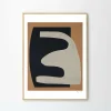 Affiche Berit Mogensen Lopez Beige on Black 50 x 70 cm - The Poster Club