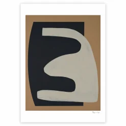 Affiche Berit Mogensen Lopez Beige on Black 50 x 70 cm - The Poster Club