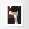Affiche Berit Mogensen Lopez Connected Shapes No.1 50 x 70 cm - The Poster Club