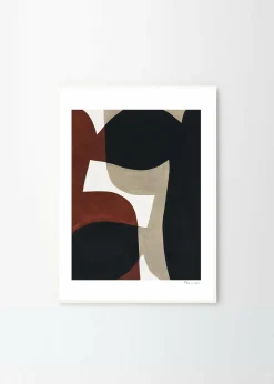 Affiche Berit Mogensen Lopez Connected Shapes No.1 50 x 70 cm - The Poster Club