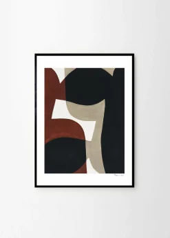 Affiche Berit Mogensen Lopez Connected Shapes No.1 50 x 70 cm - The Poster Club