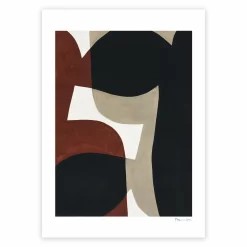 Affiche Berit Mogensen Lopez Connected Shapes No.1 50 x 70 cm - The Poster Club