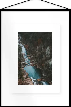 Affiche Down the Canyon encadrée Moebe noir A2 - Le Renard