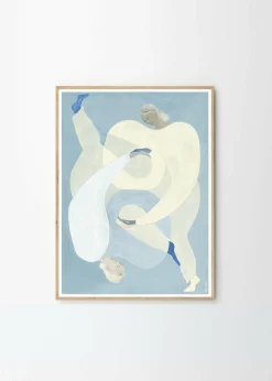 Affiche 50 x 70 cm bleu Hold You - The Poster Club