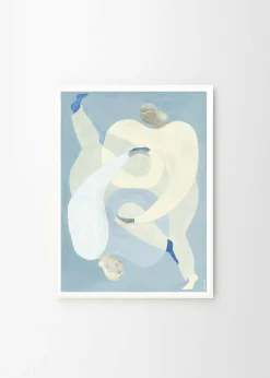Affiche 50 x 70 cm bleu Hold You - The Poster Club