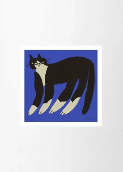 Affiche 70x70cm Cat in Blue - The Poster Club