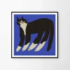 Affiche 50x50cm Cat in Blue - The Poster Club