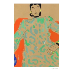 Affiche 40x50cm Green Dress - The Poster Club