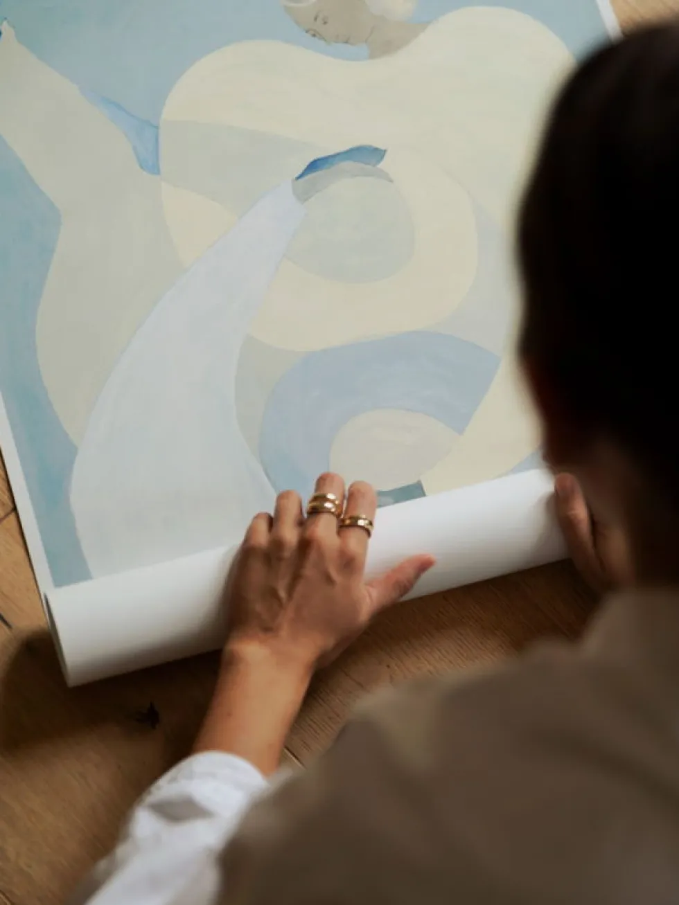Affiche 100x140cm Hold You Blue - The Poster Club