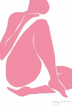 Affiche 70x100 cm Mauve Intimacy - The Poster Club