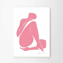 Affiche 70x100 cm Mauve Intimacy - The Poster Club