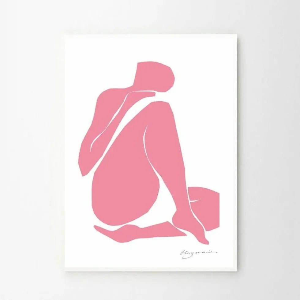 Affiche 70x100 cm Mauve Intimacy - The Poster Club
