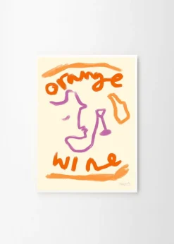 Affiche 50x70cm Orange Wine - The Poster Club