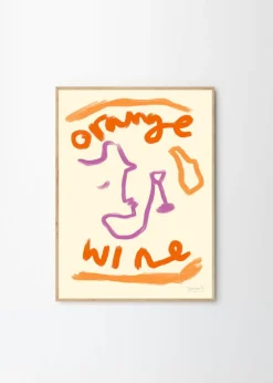 Affiche 50x70cm Orange Wine - The Poster Club