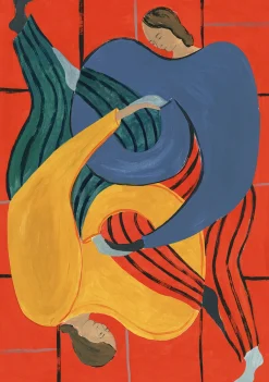 Affiche 50 x 70 cm rouge Hold You - The Poster Club